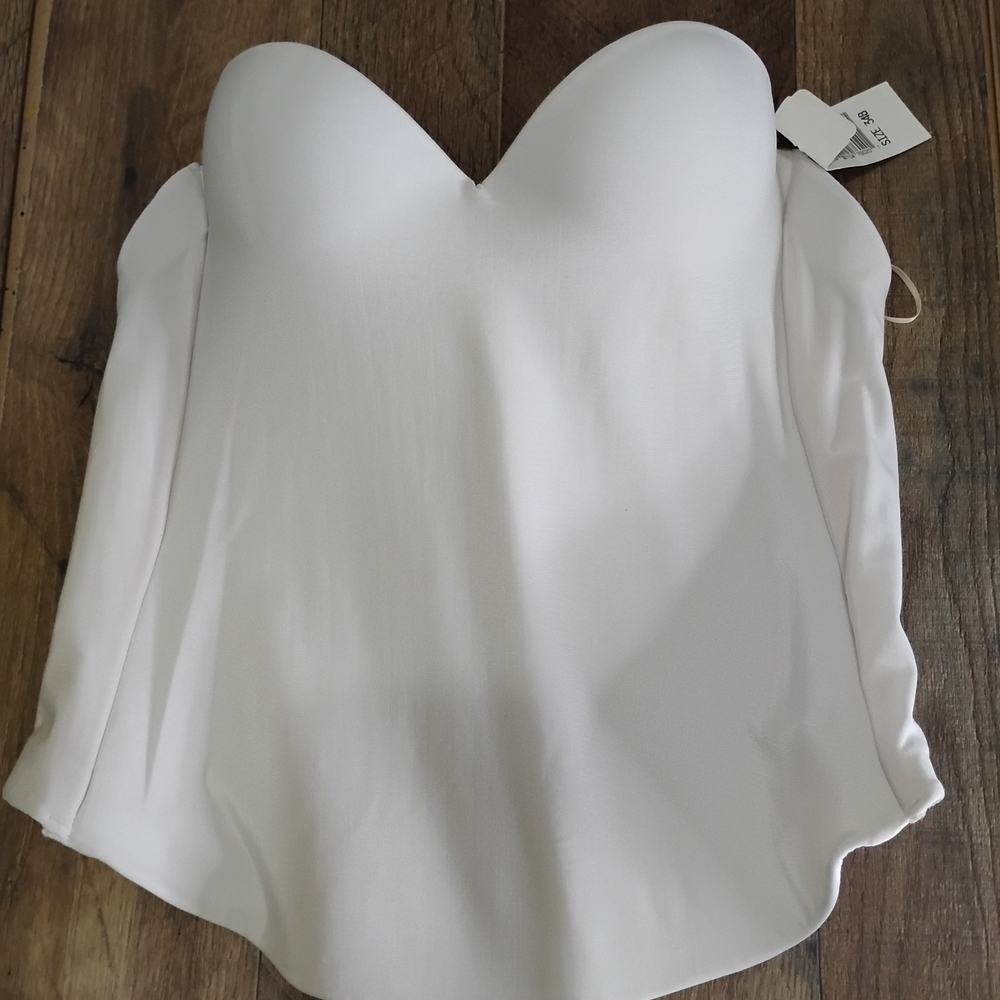 David's Bridal White Strapless Shapewear